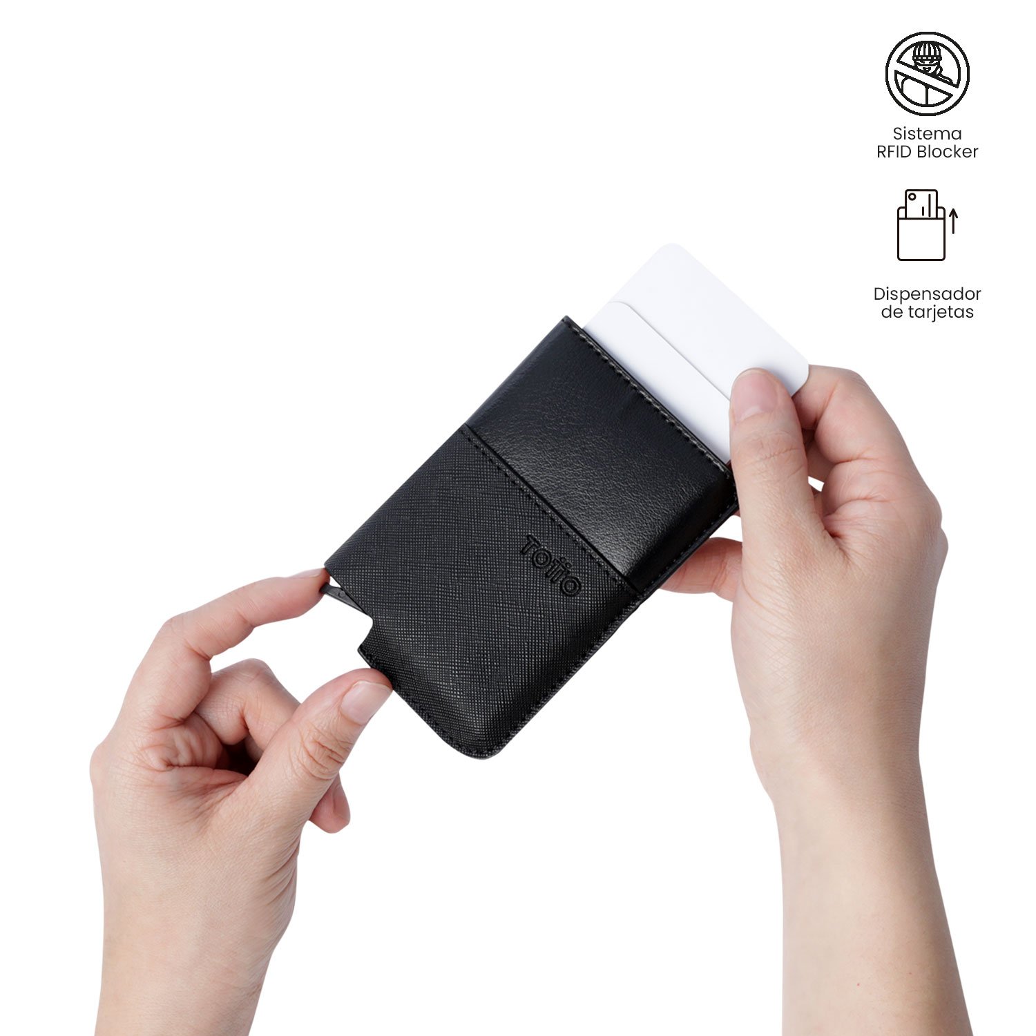 Portadocumentos Saffiano Tar - Black - Imagen 3