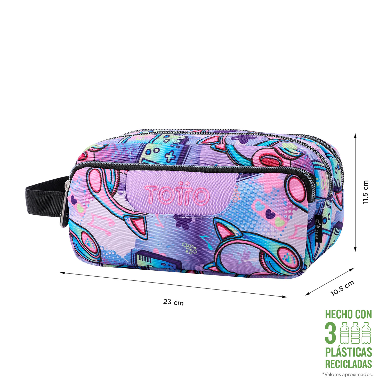 Estuche Agapec - Palmeras rosas - Imagen 2