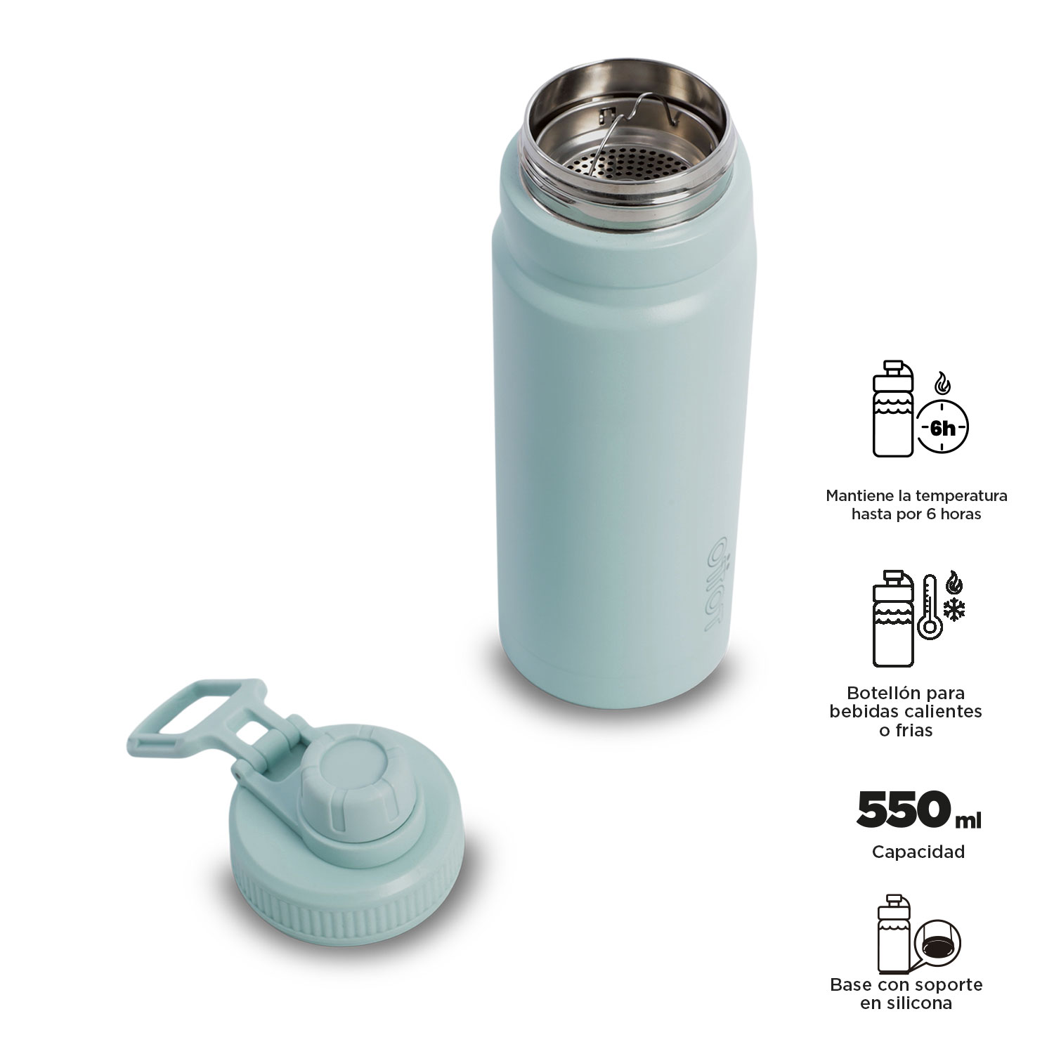 Botella Jettes 550 - Ultimate Gray - Imagen 5