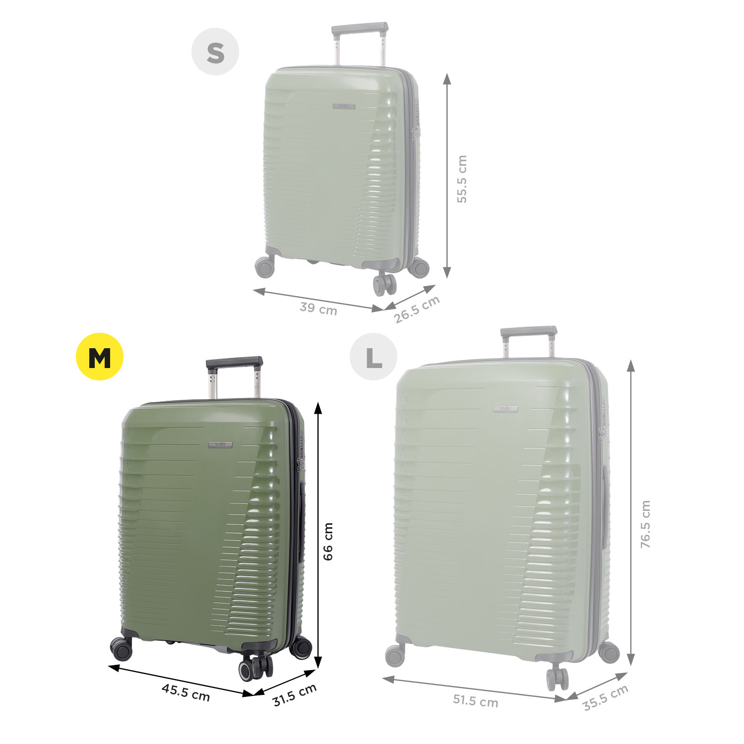 Maleta Traveler M - Negro - Imagen 3
