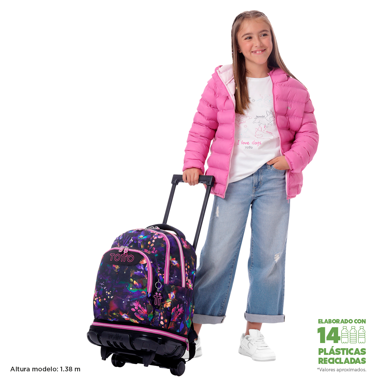 Mochila desmontable Tiza Glitter - Star Butterfly - Imagen 2