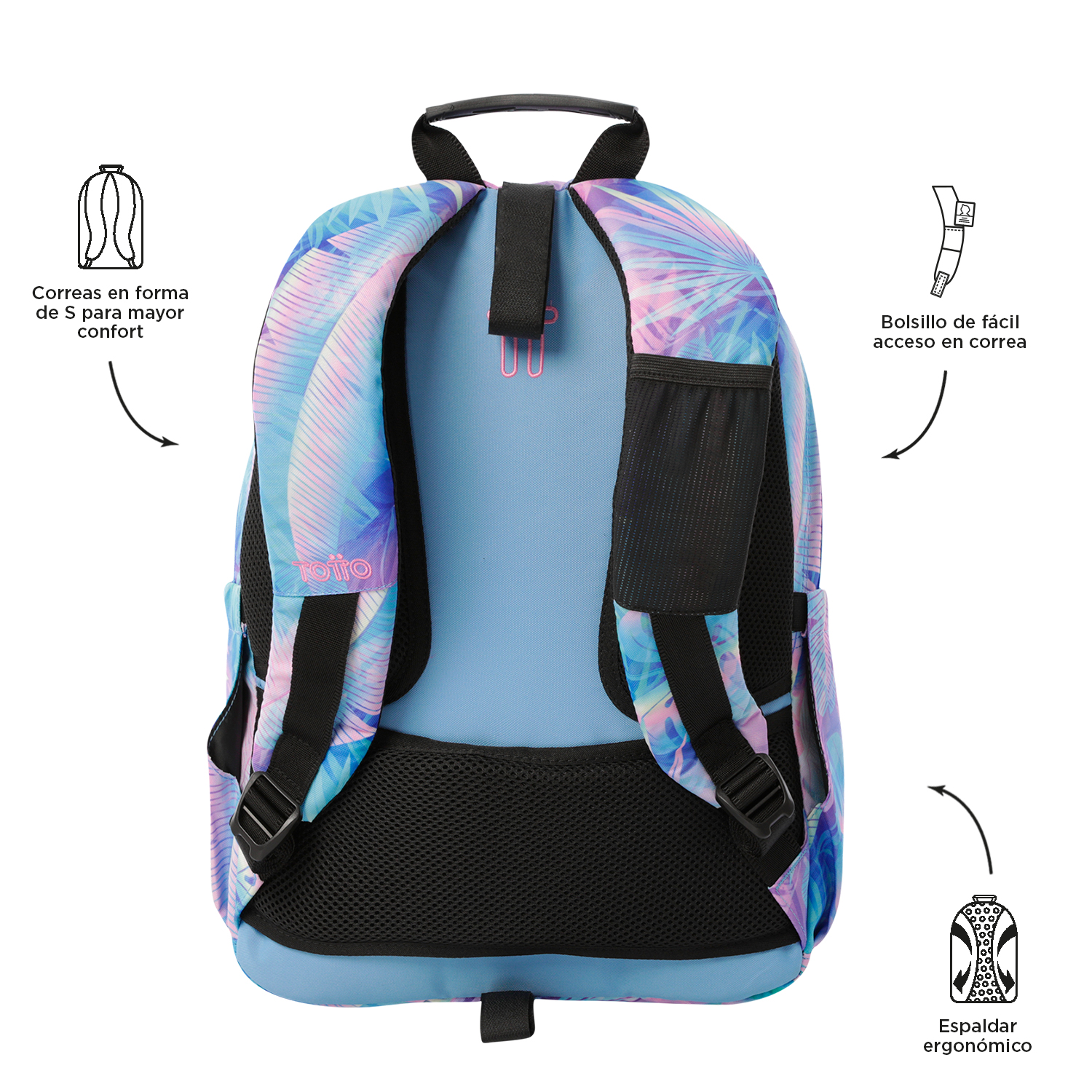Mochila Acuareles Glitter - Shiny Heart - Imagen 3