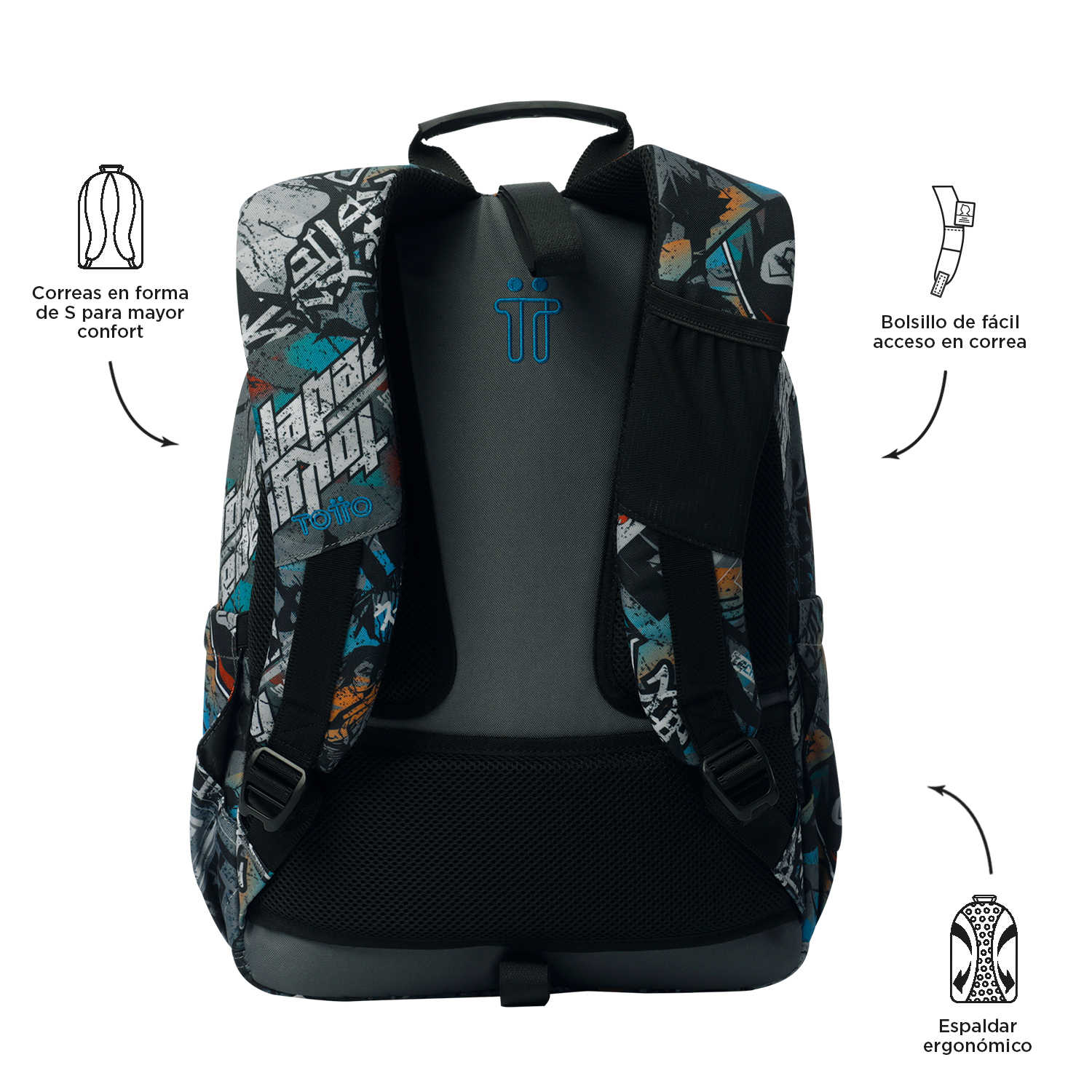 Mochila Acuareles Glitter - Shiny Heart - Imagen 3