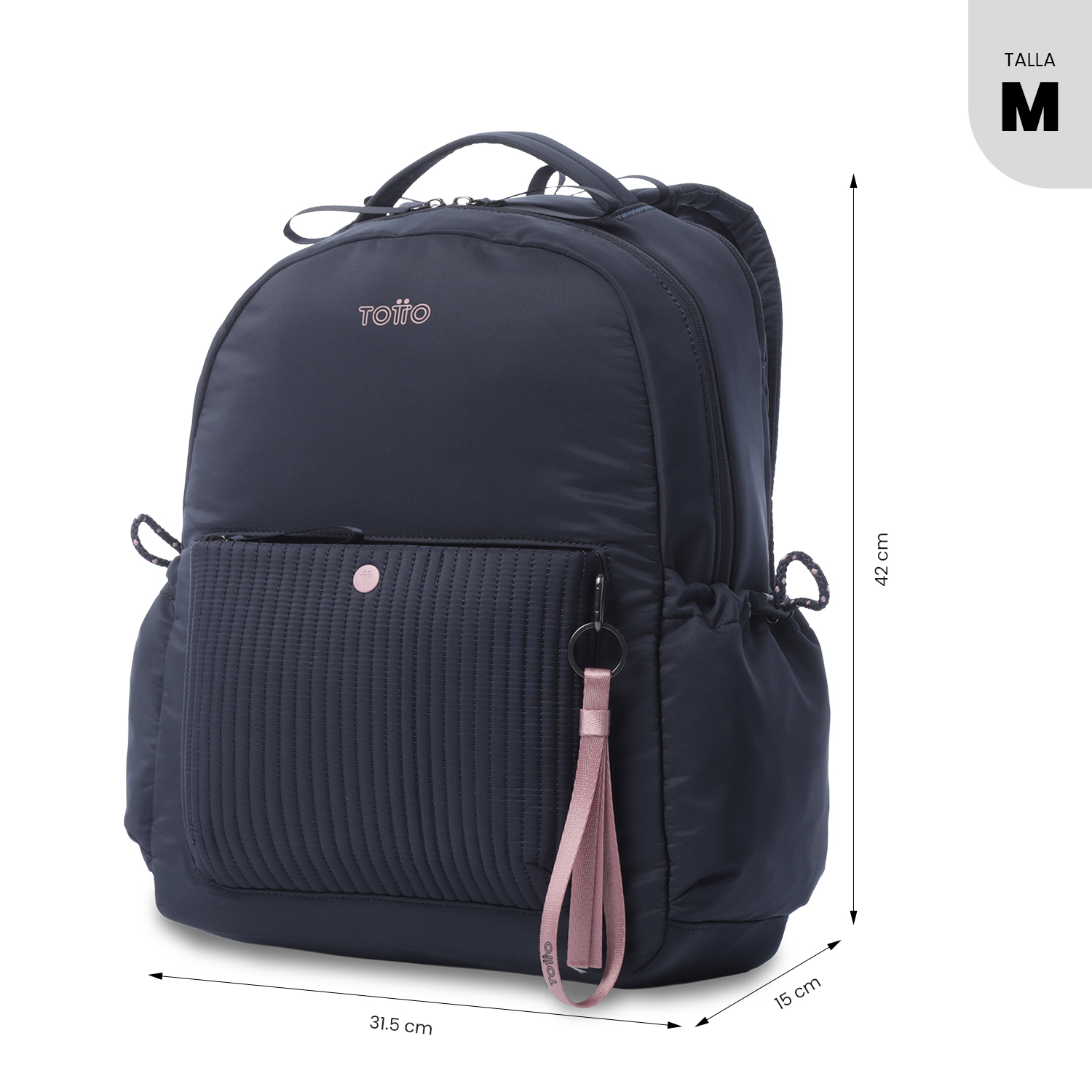 Mochila Praga M - Negro/Dusty Aqua - Imagen 3