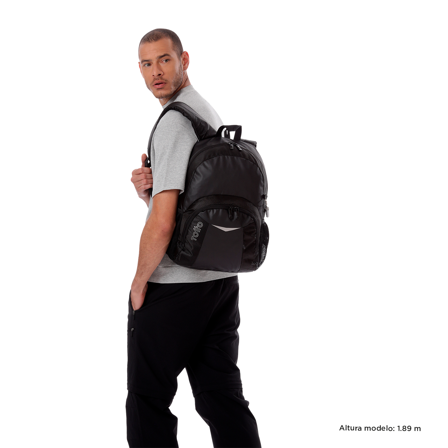 Mochila Teck 2.0 M - Negro - Imagen 2