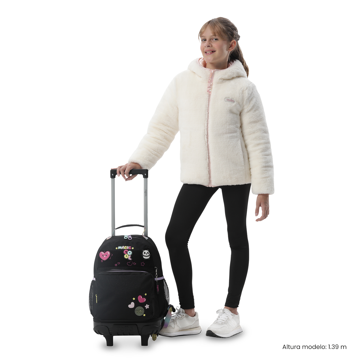 Mochila de ruedas Glowing Black M - Imagen 2