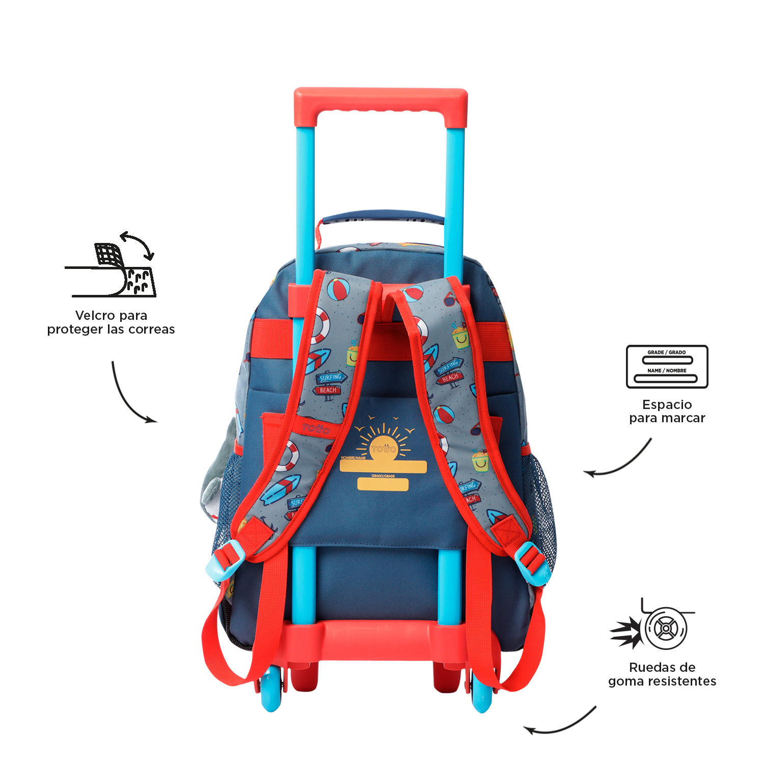 Mochila de ruedas Little Surfer M - Imagen 3